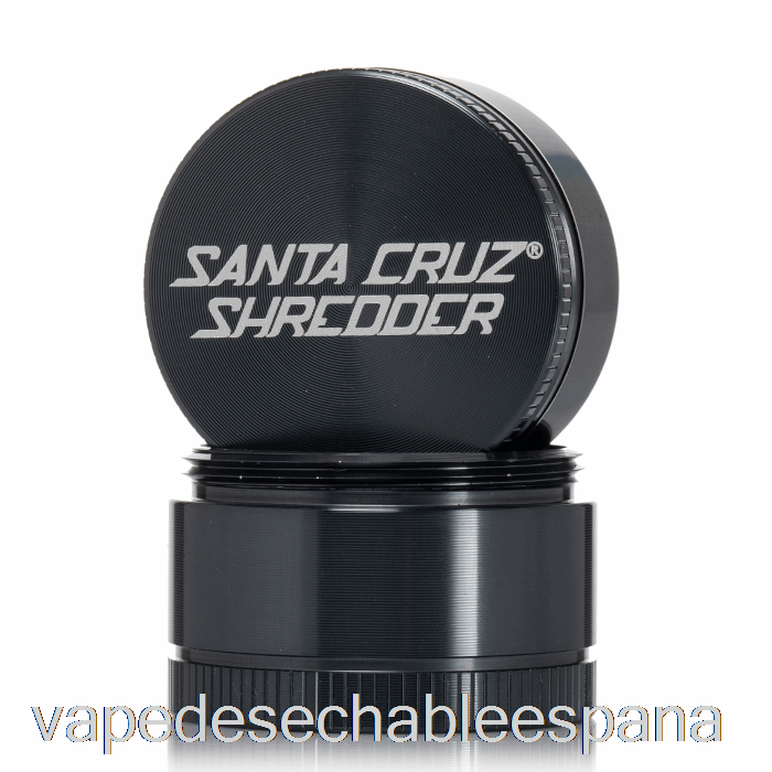 Trituradora Vape España Santa Cruz 1.6 Pulgadas Molinillo Pequeño De 3 Piezas Gris (40 Mm)